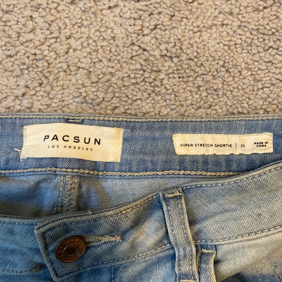 Pacsun High Waisted Super Stretch Shortie Shorts - Picture 2 of 2